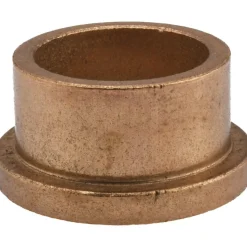 Flanged Sleeve Bearing: 1" ID, 1-1/4" OD, 3/4" OAL, Oil-Impregnated Bronze