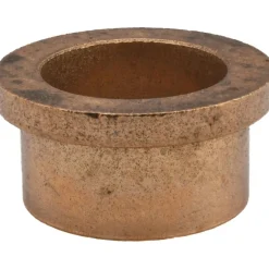 Flanged Sleeve Bearing: 1" ID, 1-1/4" OD, 3/4" OAL, Oil-Impregnated Bronze