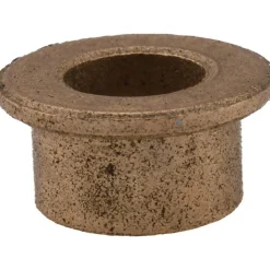 Flanged Sleeve Bearing: 1/4" ID, 3/8" OD, 1/4" OAL, Oil-Impregnated Bronze