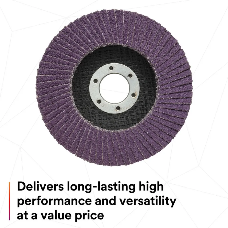 Flap Disc: 4-1/2" Dia, 7/8" Hole, Ceramic Alumina, Type 27
