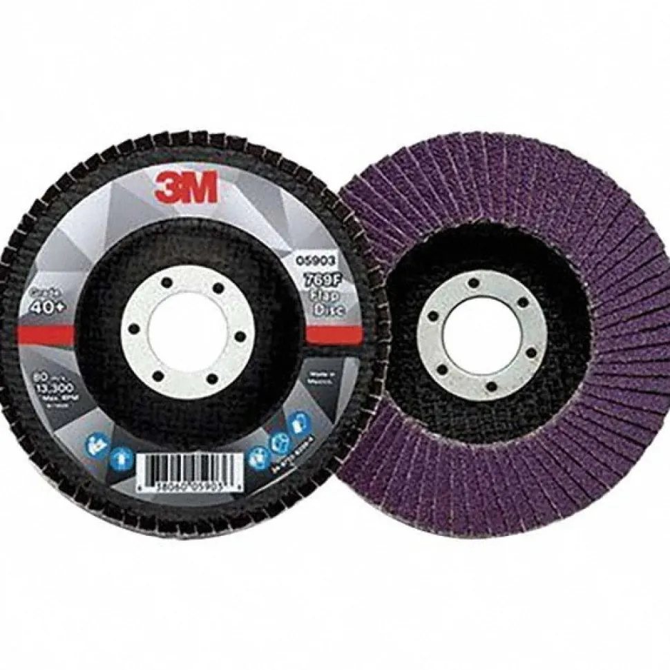 Flap Disc: 4-1/2" Dia, 7/8" Hole, Ceramic Alumina, Type 27