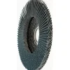 Flap Disc: 4-1/2" Dia, 7/8" Hole, Zirconia Alumina, Type 27