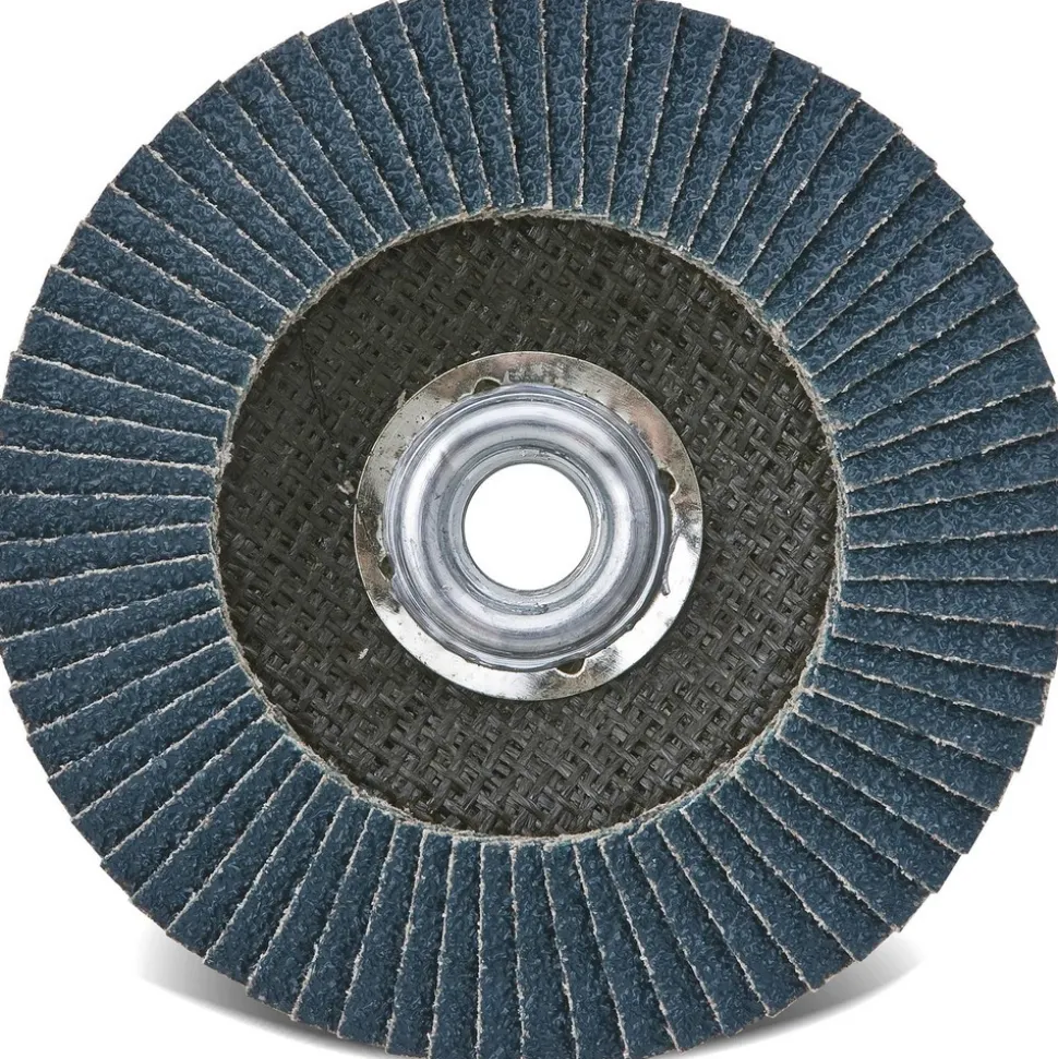 Flap Disc: 4-1/2" Dia, 7/8" Hole, Zirconia Alumina, Type 29