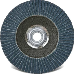 Flap Disc: 4-1/2" Dia, Zirconia Alumina, Type 27
