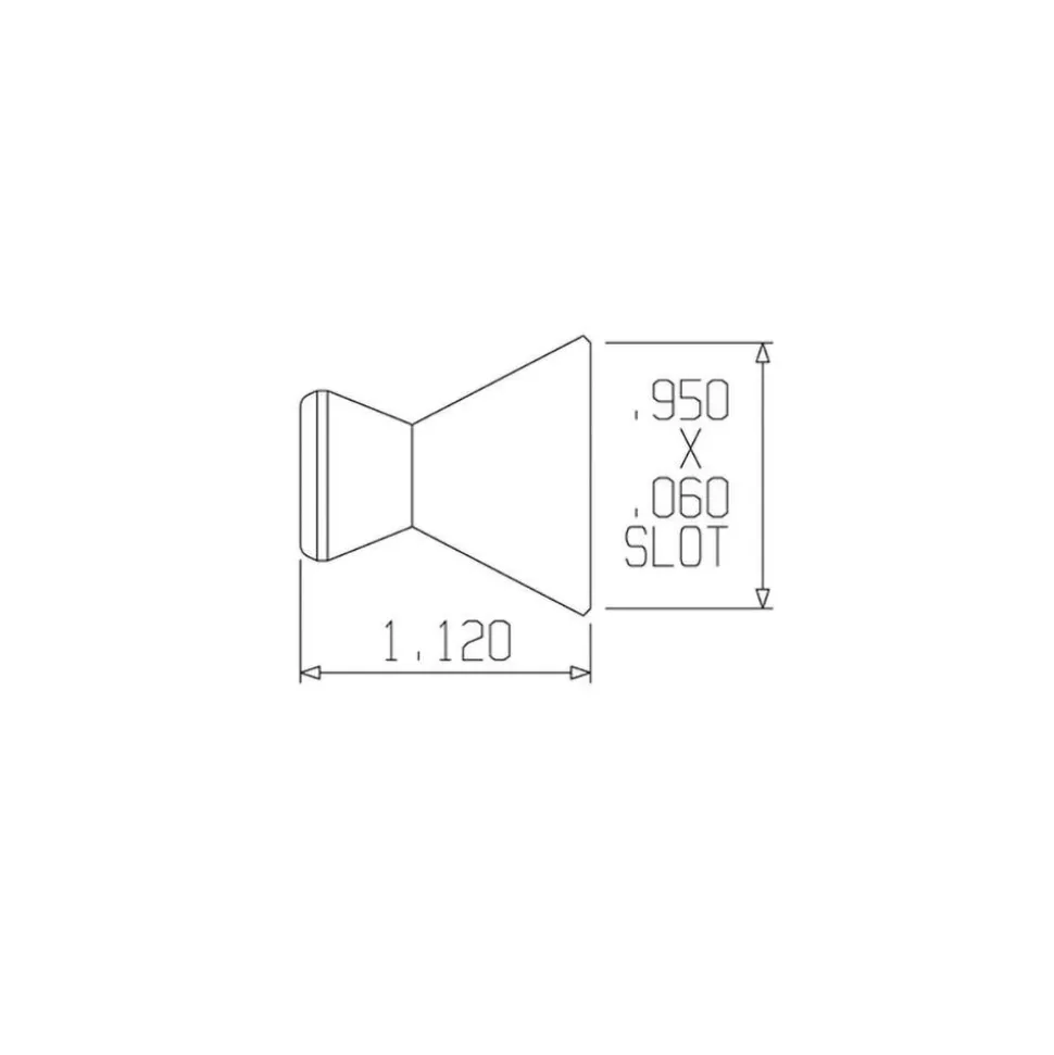Flare Coolant Hose Nozzle: 1" Nozzle Dia, Acetal