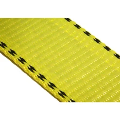 Flat Eye & Eye, Type 3 Web Sling: 4' Long, 2" Wide, 6400 lb Vertical Capacity, Polyester