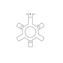 Flexible Coupling: Buna-N