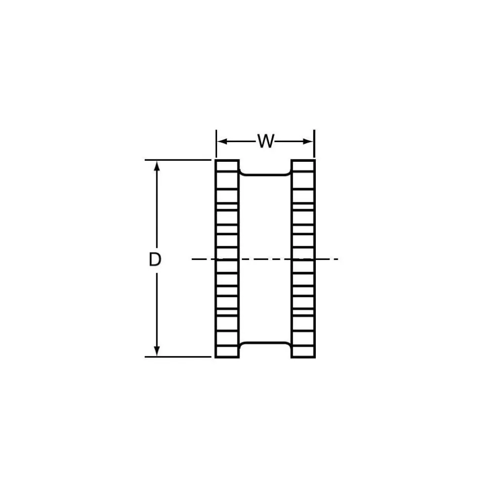 Flexible Coupling: One Piece Solid Sleeve, EPDM, 2-1/2" OAL