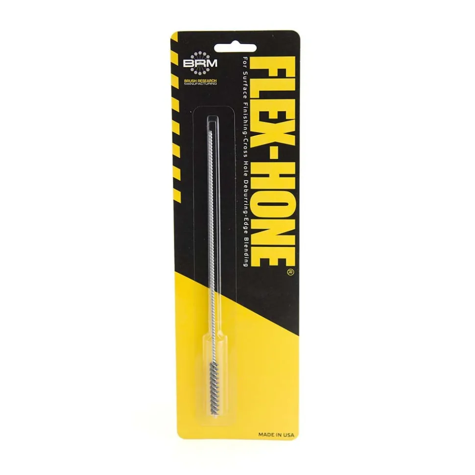Flexible Cylinder Hone: 1/4" Max Bore Dia, 320 Grit, Silicon Carbide