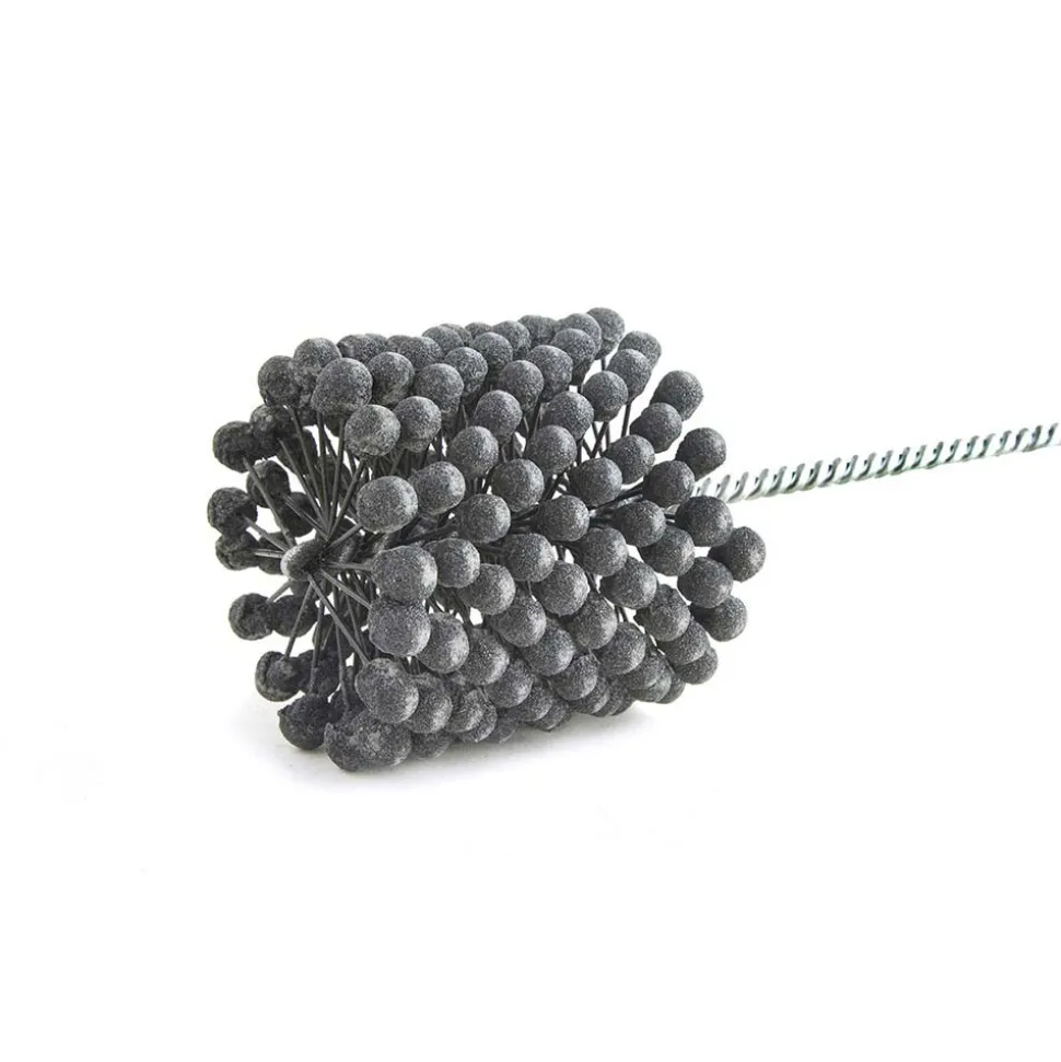 Flexible Cylinder Hone: 3" Max Bore Dia, 120 Grit, Silicon Carbide