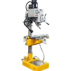 Floor Drill Press: Geared Head, 1-3/5