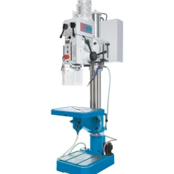 Floor Drill Press: 2 hp, Geared Head Drive, 230 V, 3 Phase