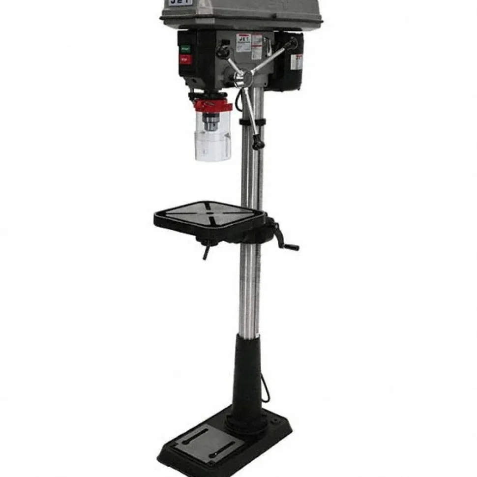 Floor Drill Press: 15" Swing, 3/4 hp, Belt Drive, 115 V, 1 Phase