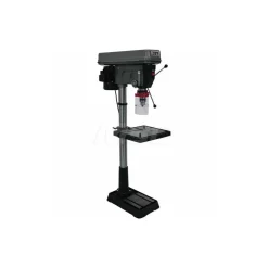 Floor Drill Press: 20" Swing, 1.5 hp, Step Pulley Drive, 115 & 230 V, 1 Phase