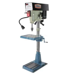Floor Drill Press: 15" Swing, 1 hp, 110 & 220 V, 1 Phase
