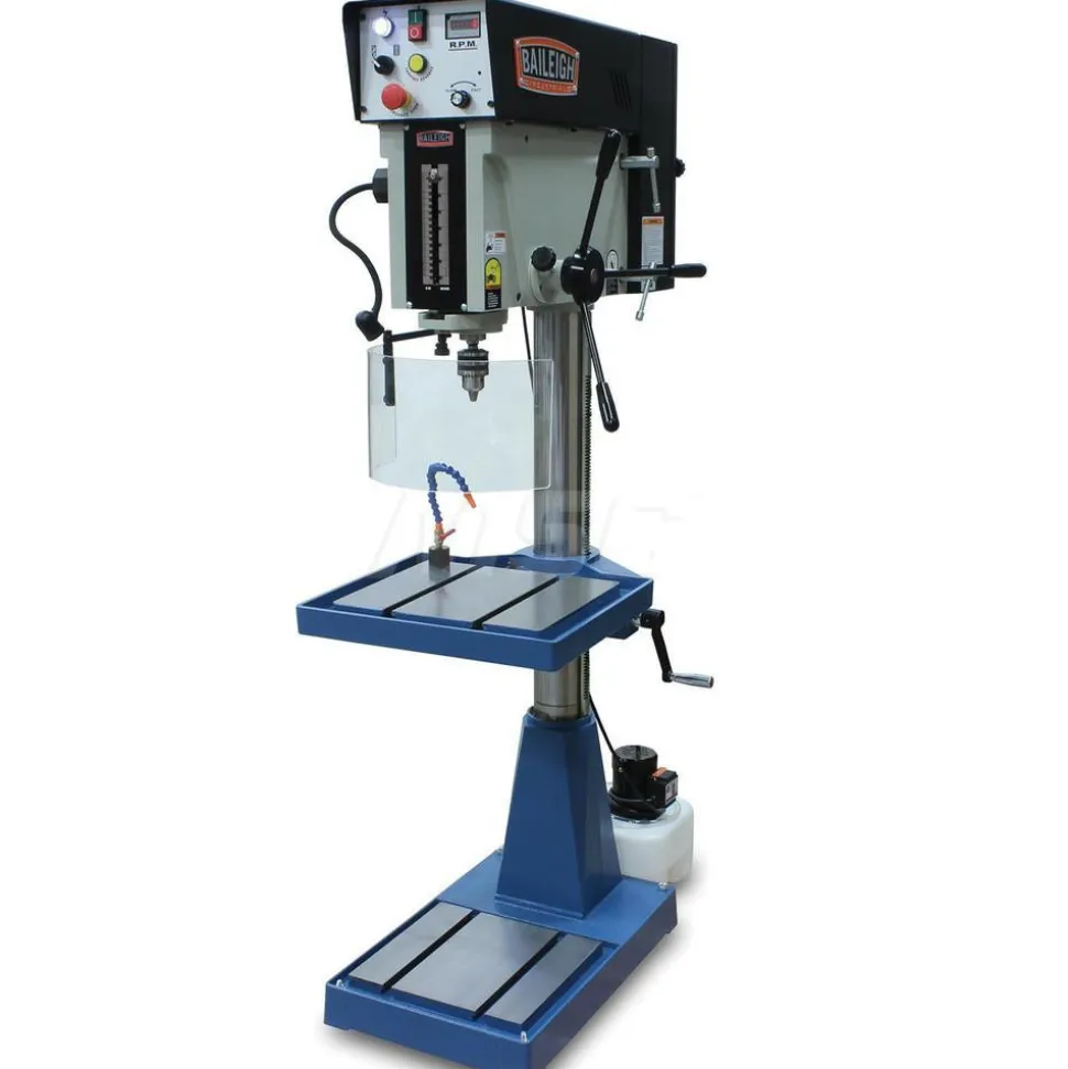 Floor Drill Press: 20" Swing, 2 hp, 220 V, 1 Phase