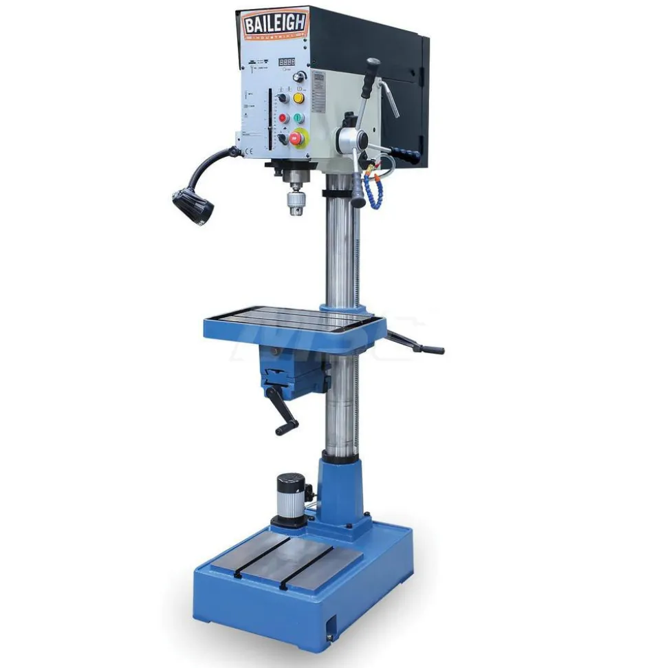 Floor Drill Press: 18" Swing, 2 hp, 220 V, 1 Phase
