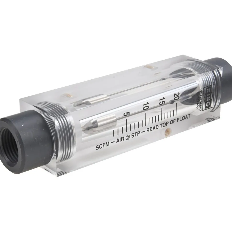 1/2" FNPT Port Block Style, Inline Flowmeter