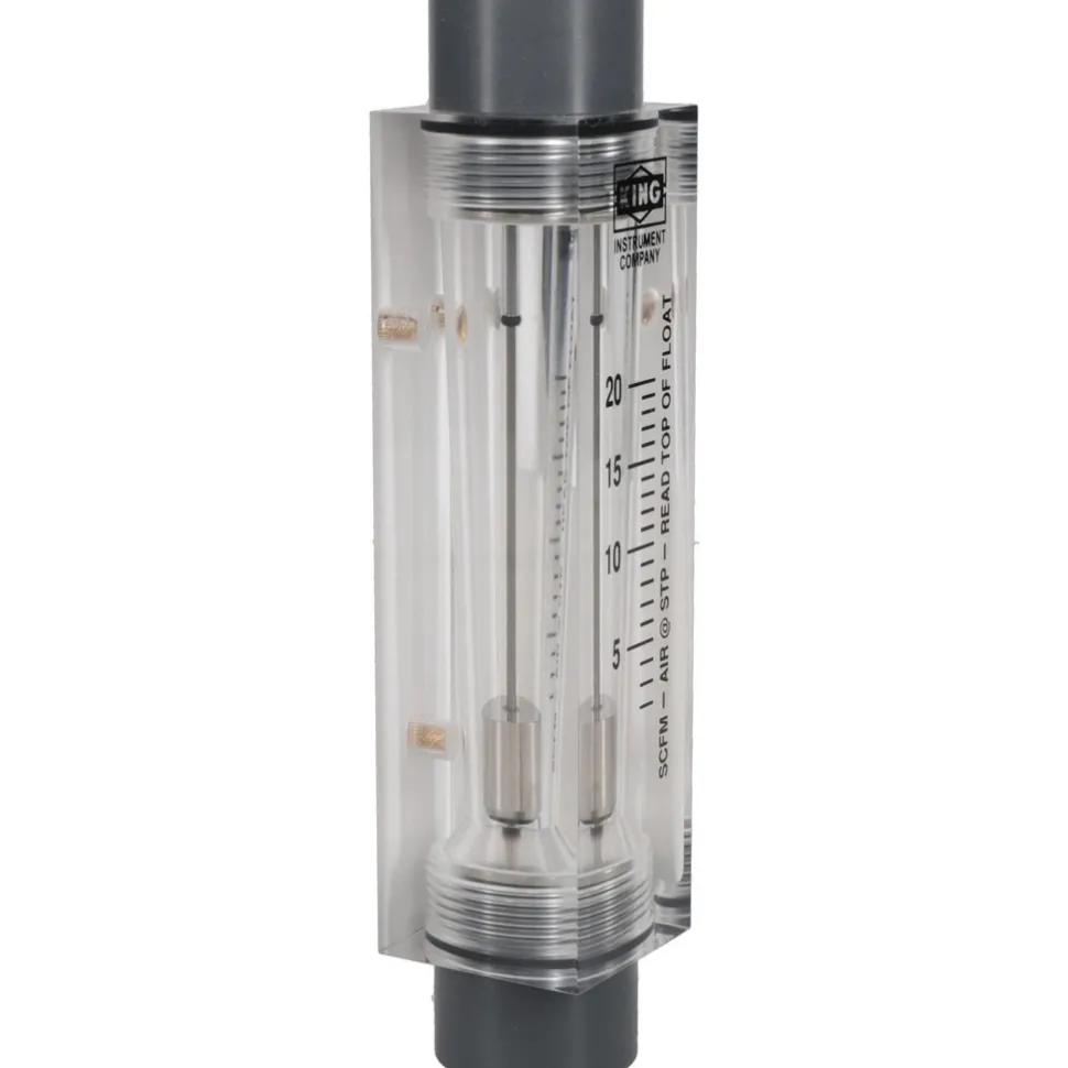 1/2" FNPT Port Block Style, Inline Flowmeter