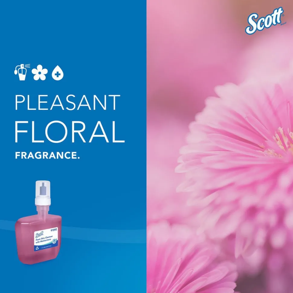 Foam Hand Soap with Moisturizers, 1.2 L Pink, Floral Scent