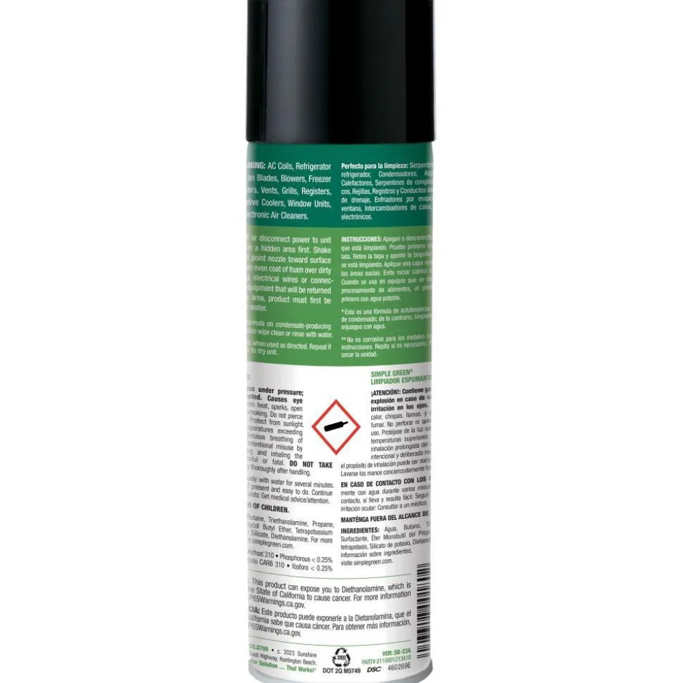 Foaming Coil Cleaner, 20 oz Aerosol