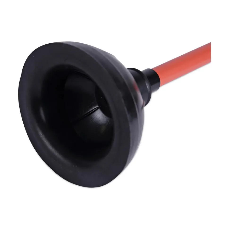 Force Cups & Plungers: Cup Diameter: 5-5/8; Handle Length: 18 in, 18
