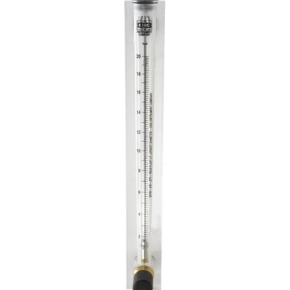 1/2" F Port Block Style, Panel Mount Flowmeter
