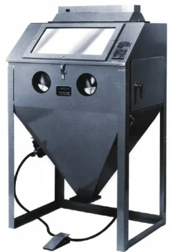 Free-Standing Sandblasting Cabinet: 24" Wide, 24" Deep, 23" High, 12 CFM @ 80 psi, Suction