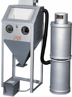 Free-Standing Sandblasting Cabinet: 24" Wide, 18" Deep, 23" High, 16 CFM @ 80 psi, Pressure