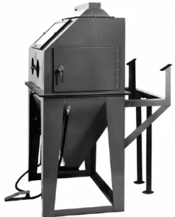 Free-Standing Sandblasting Cabinet: 42" Wide, 24" Deep, 23" High, 12 CFM @ 80 psi, Suction