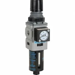 FRL Combination Unit: 1/4 NPT, Miniature, 1 Pc Filter/Regulator with Pressure Gauge