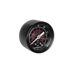 FRL Pressure Gauge: Stainless Steel, 1/4" Port, 160 Max psi, Use with Compressed Air System