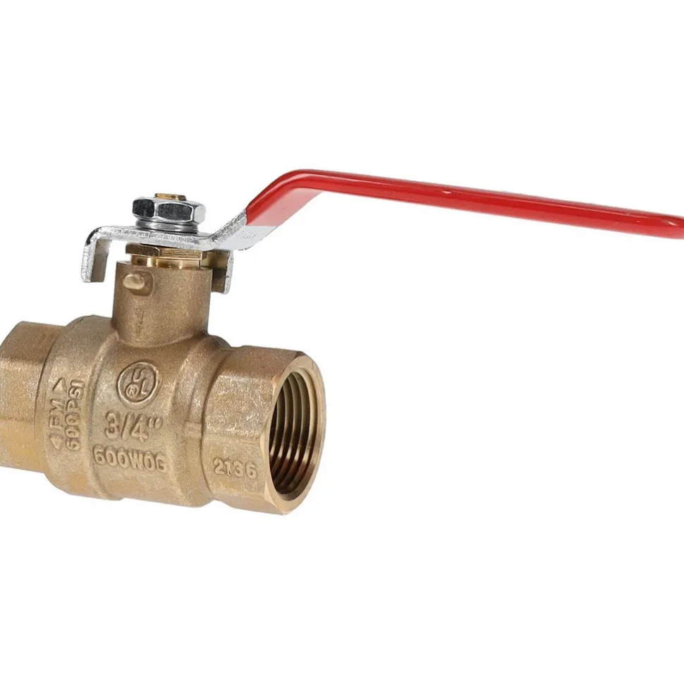 Full Port Manual Ball Valve: 3/4" Pipe, Full Port