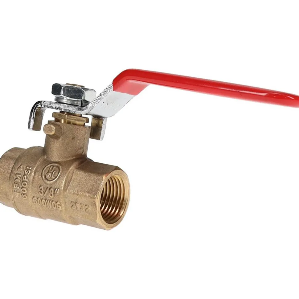 Full Port Manual Ball Valve: 3/8" Pipe, Full Port