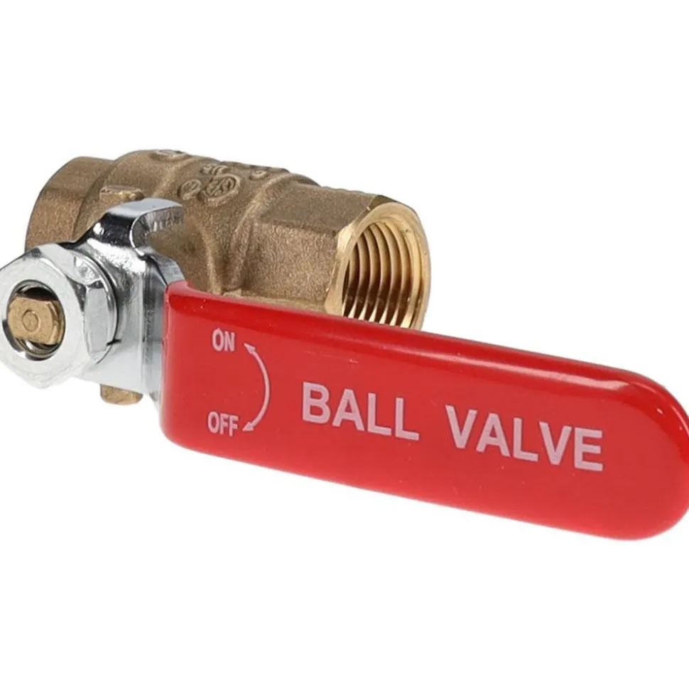 Full Port Manual Ball Valve: 3/8" Pipe, Full Port