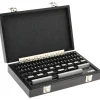 Gage Block Set: 0.05 to 4'' Range, 81 Pc, AS-1 Grade, Steel