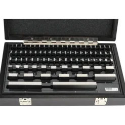 Gage Block Set: 0.05 to 4'' Range, 81 Pc, AS-1 Grade, Steel
