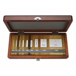 Gage Block Set: 0.0625 to 2'' Range, 9 Pc, AS-1 Grade, Steel