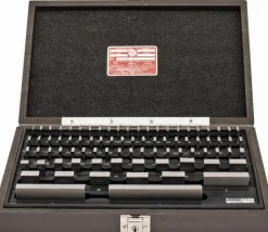 Gage Block Set: 0.05 to 4'' Range, 81 Pc, B Grade, Steel