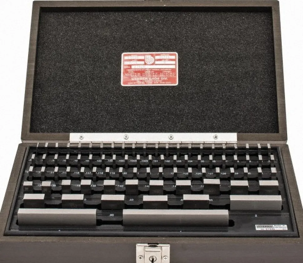 Gage Block Set: 0.05 to 4'' Range, 81 Pc, B Grade, Steel