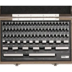 Gage Block Set: 0.05 to 4'' Range, 81 Pc, Economy Grade, Steel