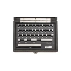 Gage Block Set: 0.05 to 4'' Range, 36 Pc, Economy Grade, Steel