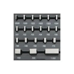 Gage Block Set: 0.05 to 4'' Range, 36 Pc, Economy Grade, Steel