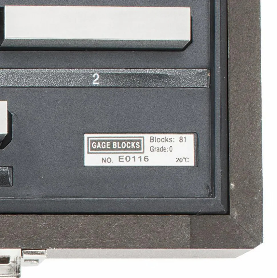 Gage Block Set: 0.101 to 4'' Range, 81 Pc, Steel