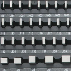 Gage Block Set: 0.101 to 4'' Range, 81 Pc, Steel