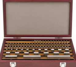 Gage Block Set: 0.05 to 4'' Range, 81 Pc, Steel