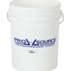5 Gal, 14.5669" High,1.8 mm Bucket Thickness, Polypropylene Round White Single Pail
