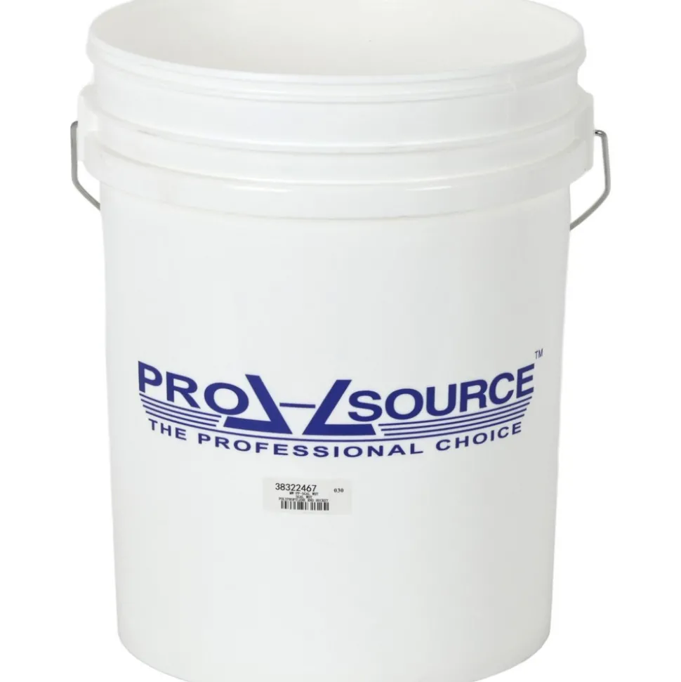 5 Gal, 14.5669" High,1.8 mm Bucket Thickness, Polypropylene Round White Single Pail