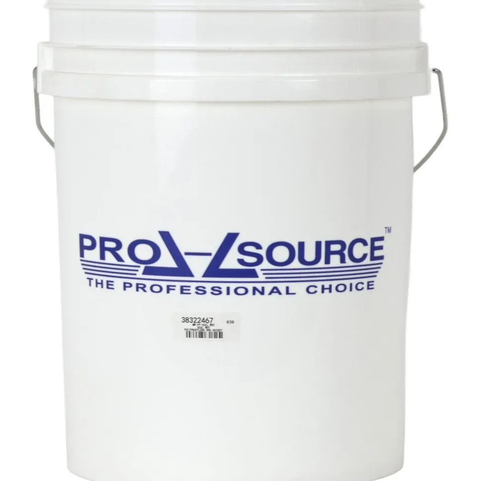 5 Gal, 14.5669" High,1.8 mm Bucket Thickness, Polypropylene Round White Single Pail