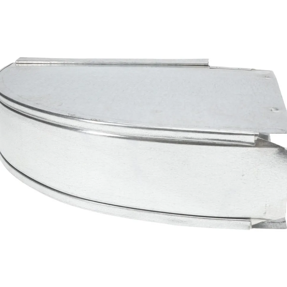 Galvanized Duct Flatway 90° Stack Elbow